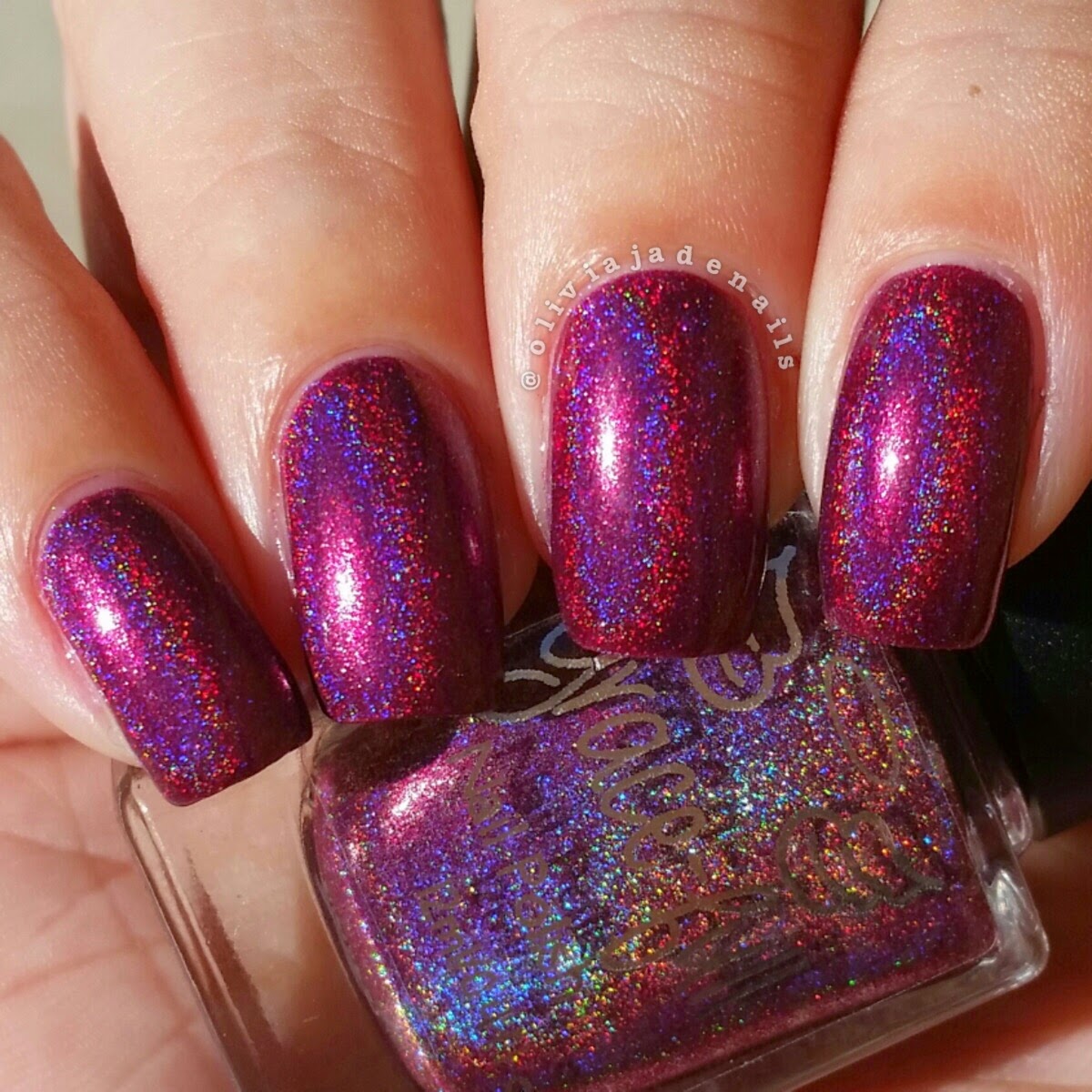 Grace-full Nail Polish The Vampire Countess swatched by Olivia Jade Nails