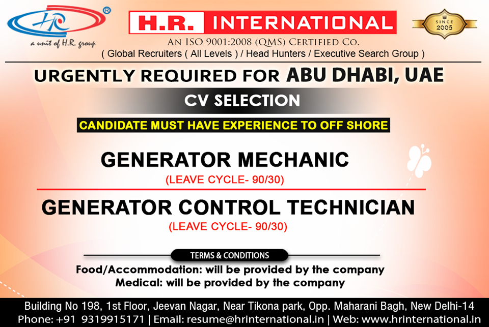 Urgently CV Selection for Abu Dhabi UAE Urgently CV Selection for Abu Dhabi UAE