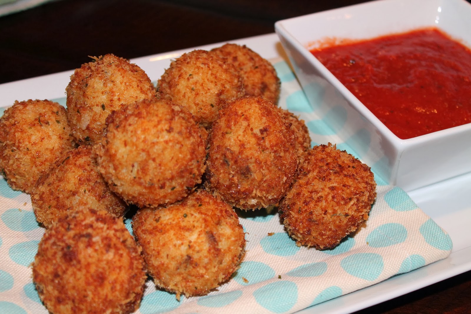 Beta's Bites Truffle Mushroom and Aged Goat Gouda Arancini