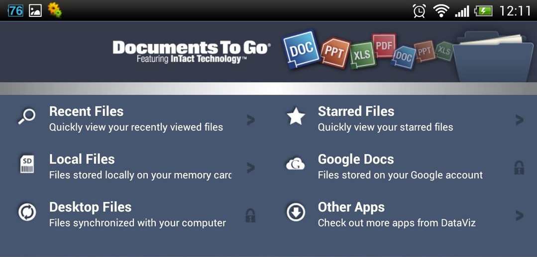 Aplikasi office Docs to go android Aplikasi office Docs to go android