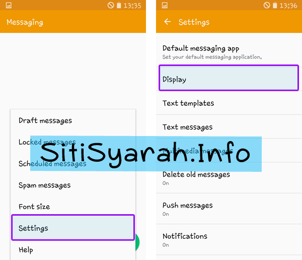 merubah tampilan SMS Android Lollipop