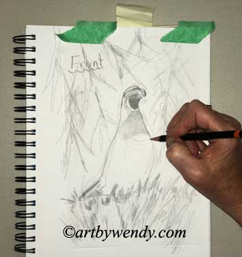 Art by Wendy: The Tears Free Way to transfer your Image - Painting