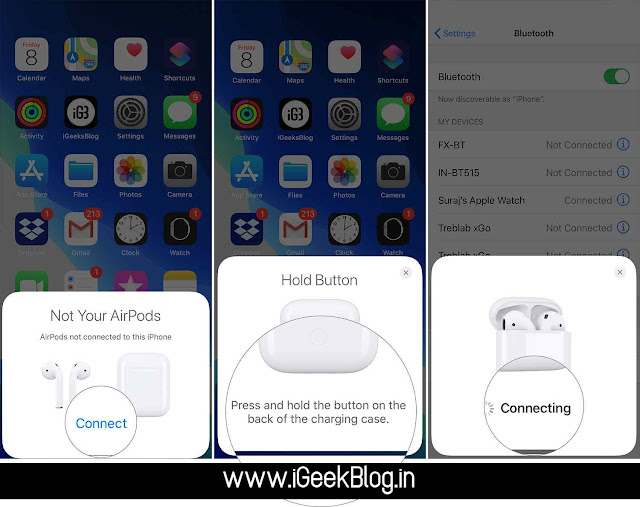 How to connect AirPod to iPhone,