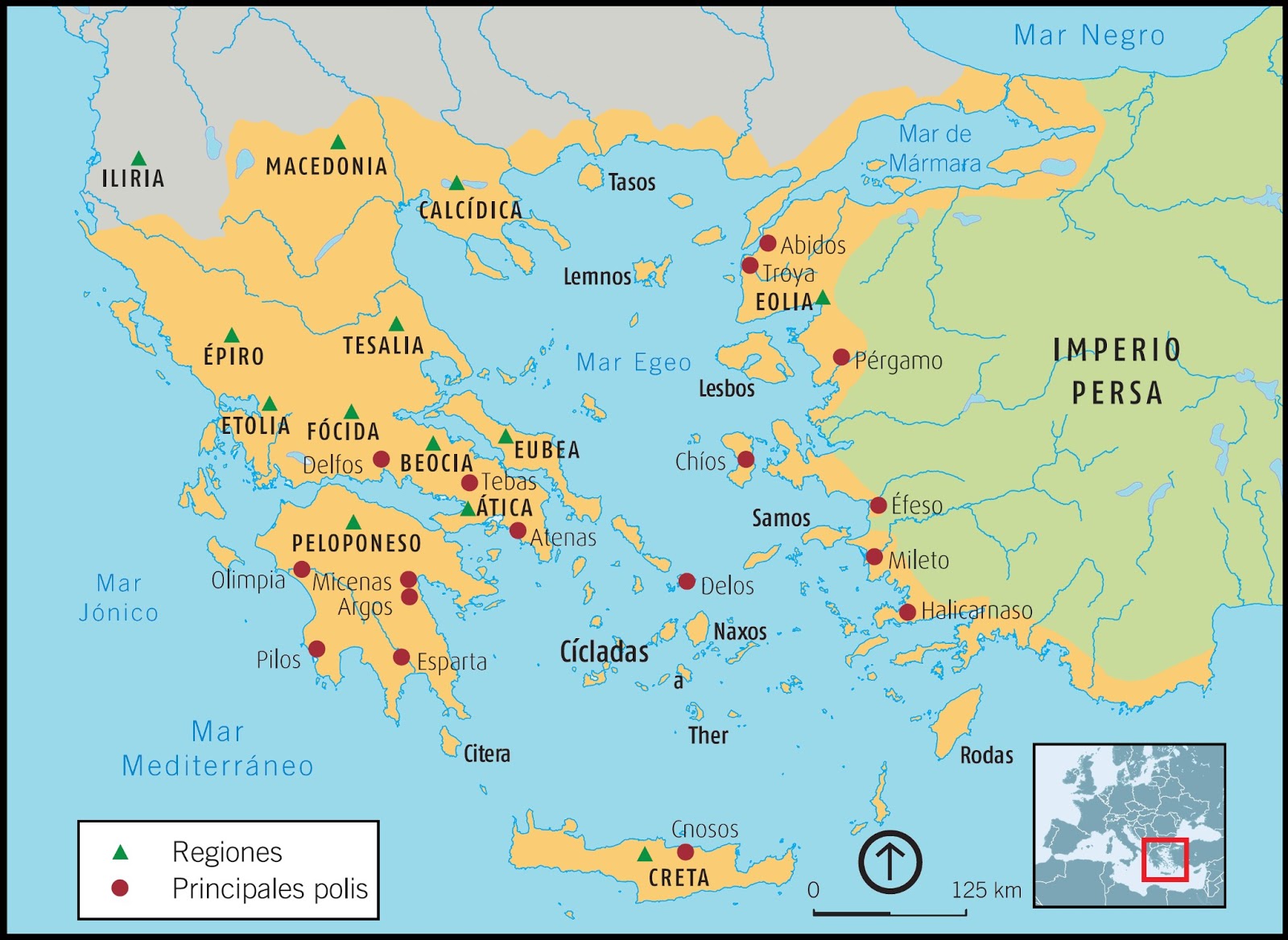 Social Site CSFB 1er año: Mapa de Grecia