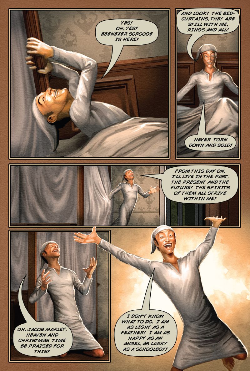 Read page 46 of A Christmas Carol graphic novel