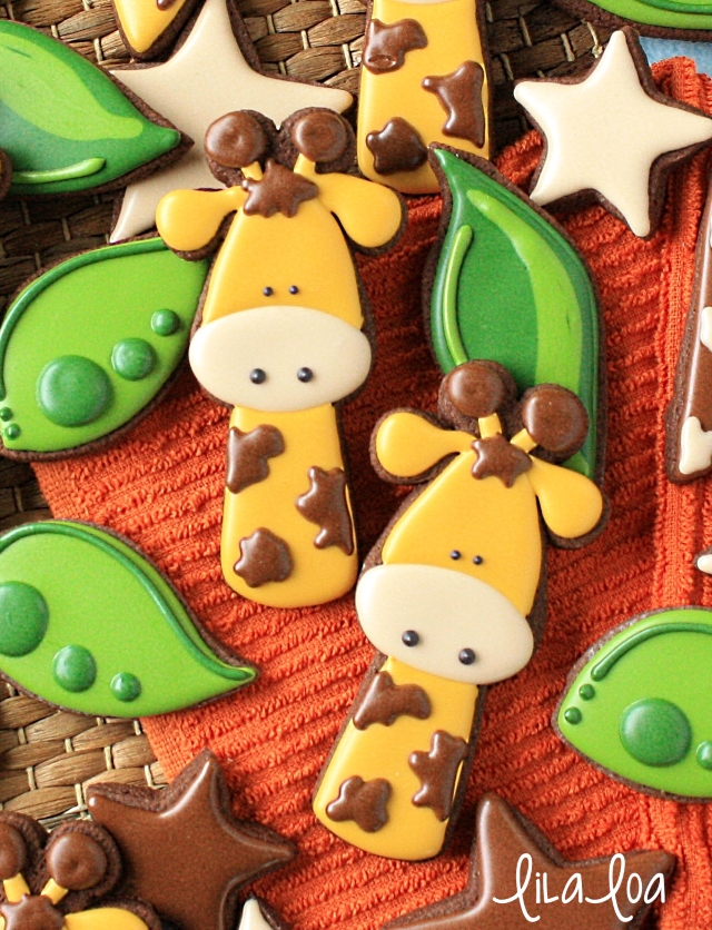 How to Make Decorated Giraffe Sugar Cookies