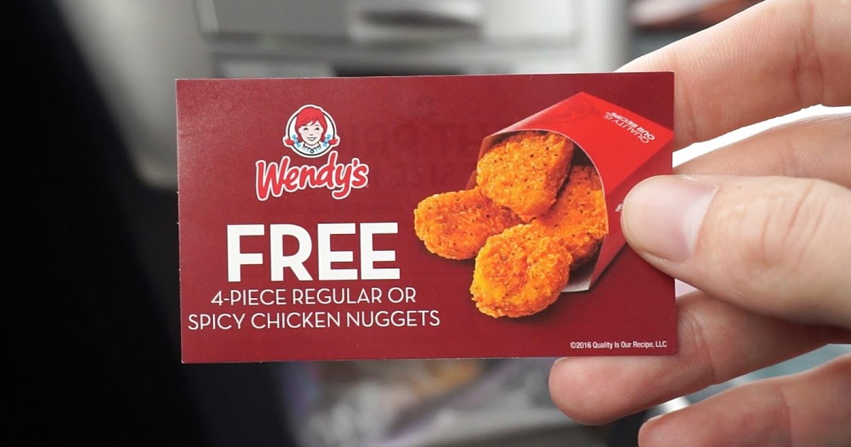 FREE 4 Piece Nugget at Wendy’s Free Samples & Freebies