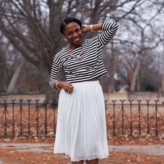 Look for Less: Midi Skirt Style - Economy of Style