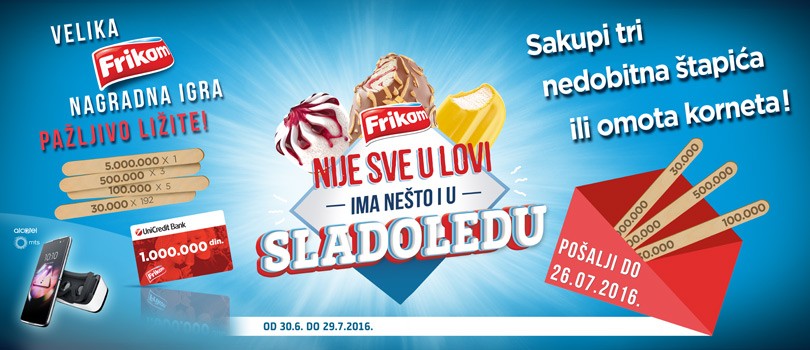 Informacije O Nagradnim Igrama Velika Frikom Nagradna Igra Pazljivo Lizite 2016
