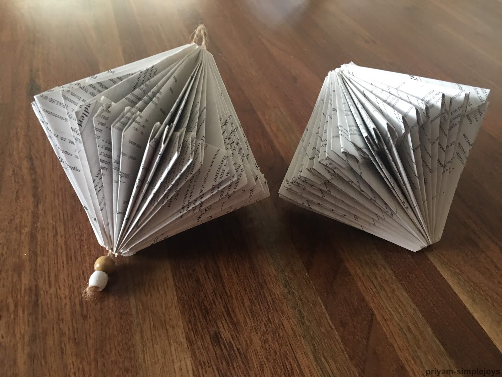 SimpleJoys Paper Folded Ornaments