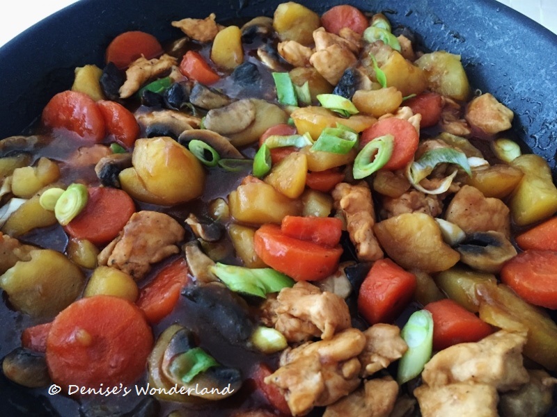 Simple Potato Carrot Mushroom Chicken Stew Recipe Denise's Wonderland