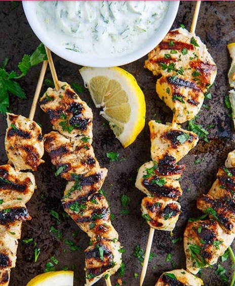 Grilled Chicken Souvlaki Grilled Chicken Souvlaki