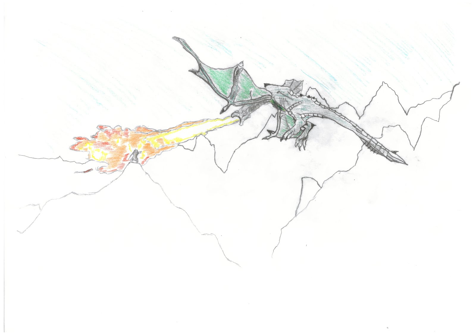 James Down Imedia Blog Skyrim Dragon Art Drawing