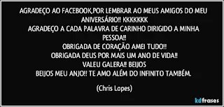 Mensagem de Aniversario para Amigos do FaceBook.