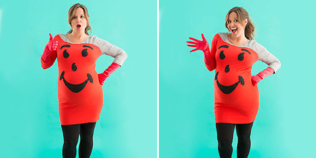 Do It Yourself halloween costumes for pregnant and newborn babies