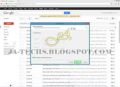 Setup Gmail Account with MS Outlook 2013