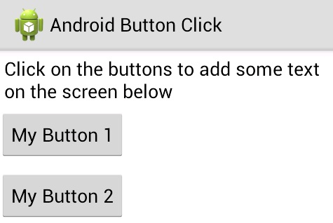android button onclick example