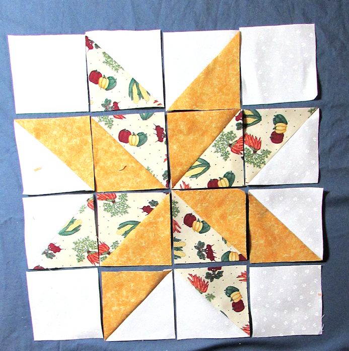 Evening Star Quilters Variable Star Quilt Block ( 12.5 inch )