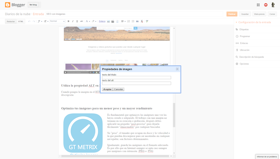 Como se usa el ALT en una imagen