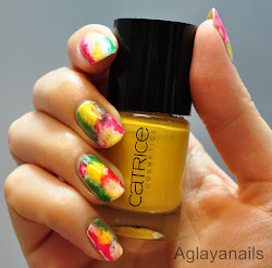yellow nail nails aglayanails fun mix creative