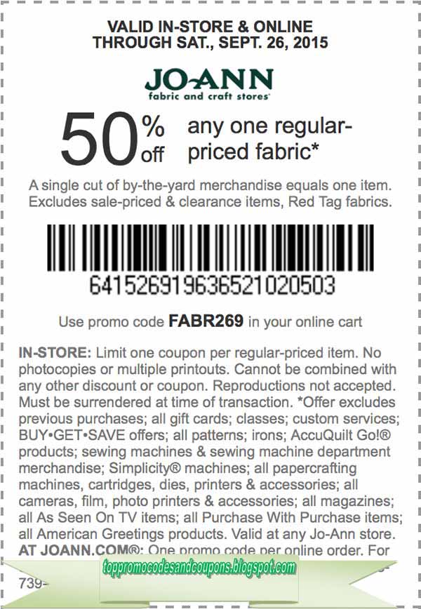 Free Promo Codes and Coupons 2023 Joann Coupons