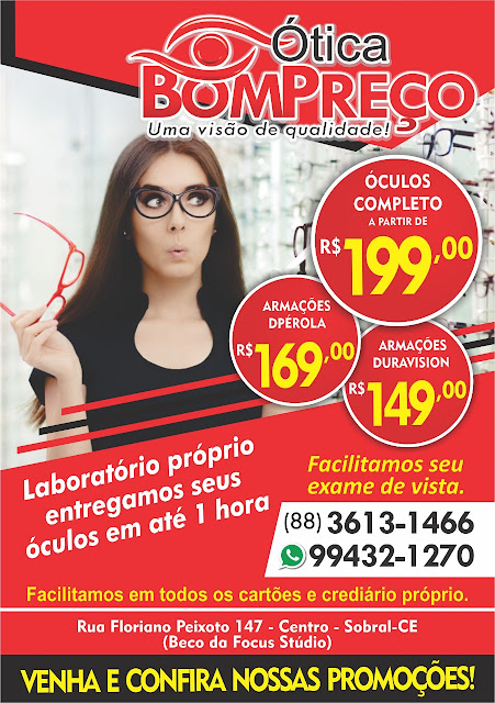 Oticas com preço bom Clearance