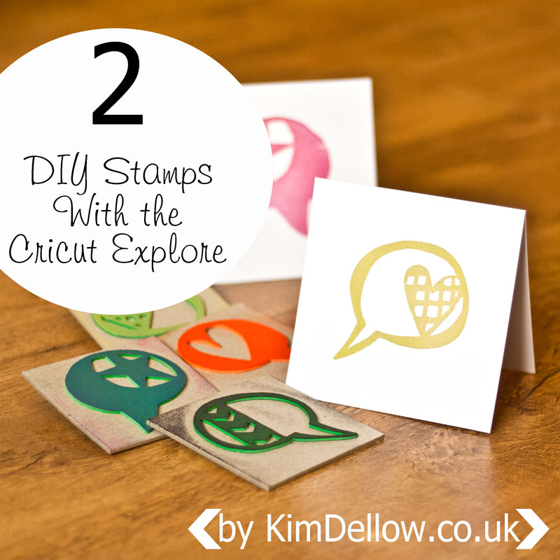 DIY Stamps with the Cricut Explore