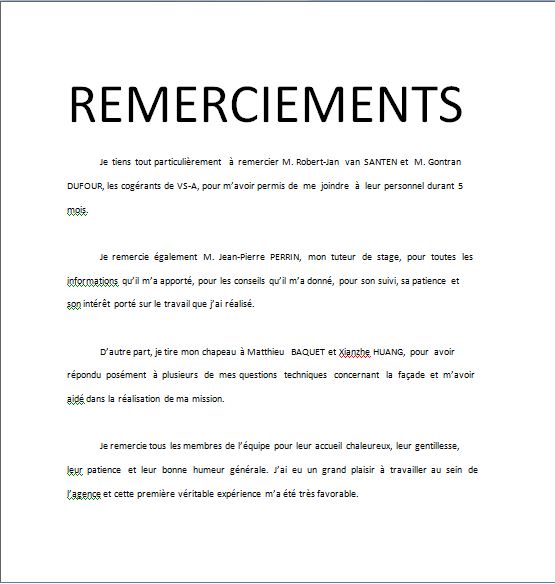 Exemple type de remerciement – Salutations populaires