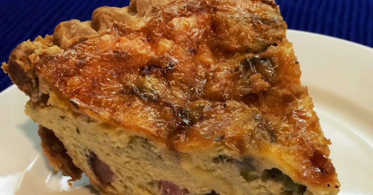Enjoy Life and Cook! Ham, White Cheddar, Mushroom and Green Onion Quiche