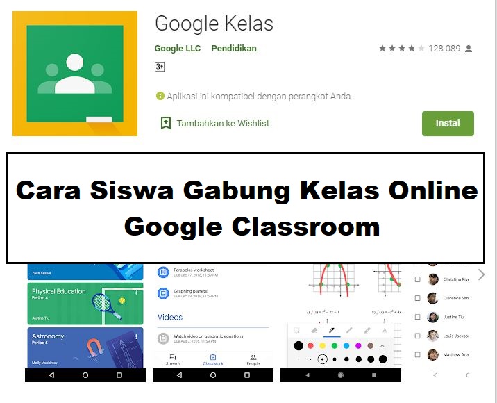 Cara Siswa Bergabung Di Kelas Online Google Classroom Ipung Net