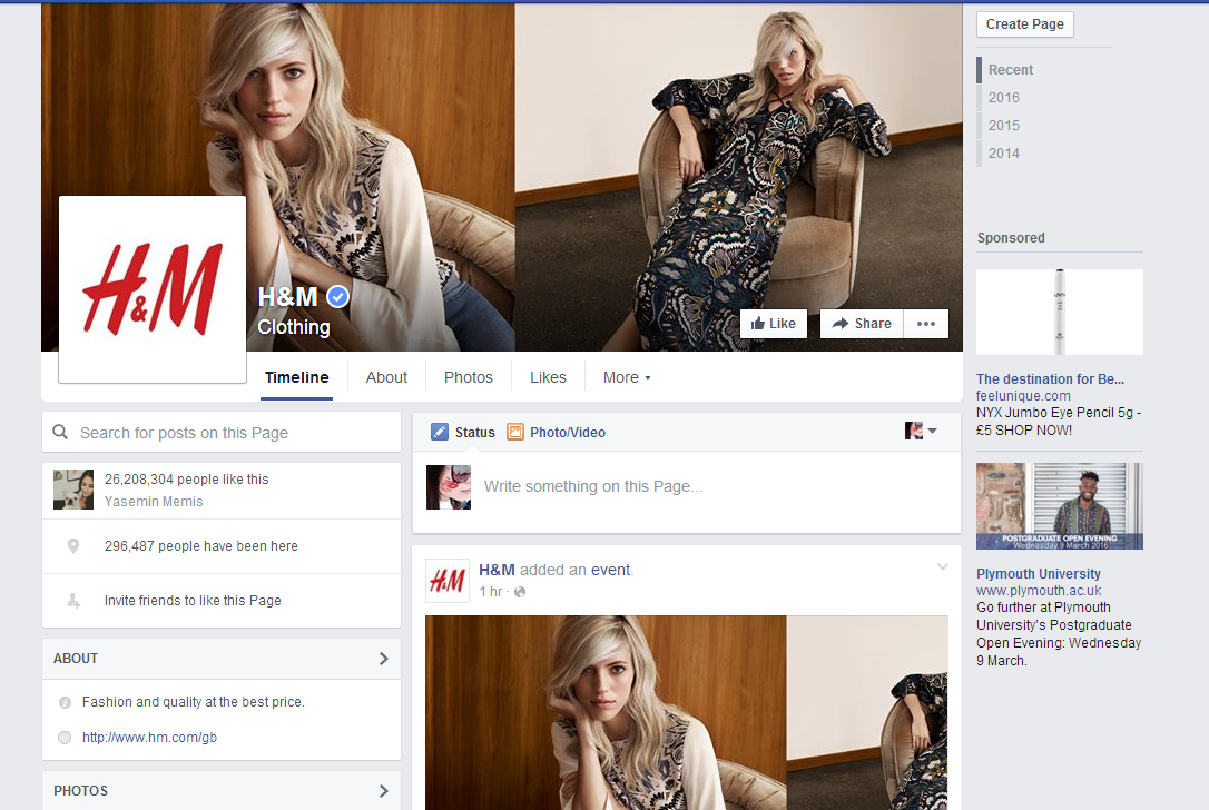 Introduction of Digital Culture in Fashion: H&M brand identity is built by Social  Media