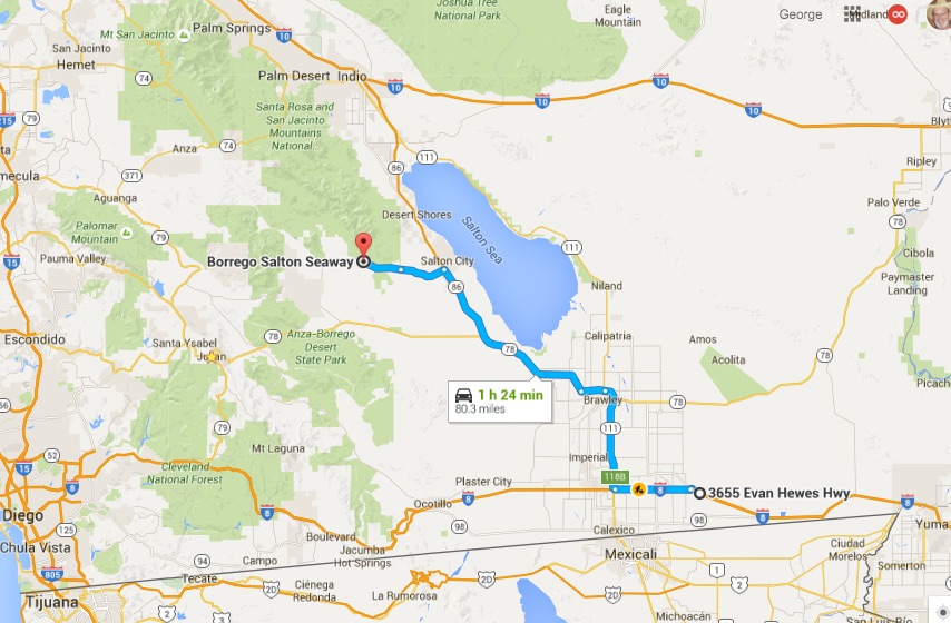 Our Awesome Travels Holtville to Borrego Springs California and some