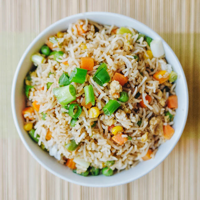 Quick and Easy Chinese Egg Fried Rice with Veggies The Law Student Diary