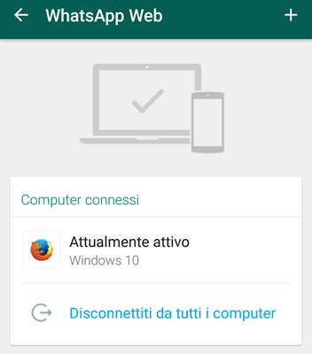 Come disconnettere tutti i computer connessi con Whatsapp