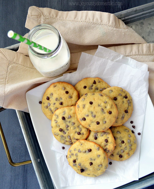 Joyously Domestic Soft Banana Chocolate Chip Drop Cookies