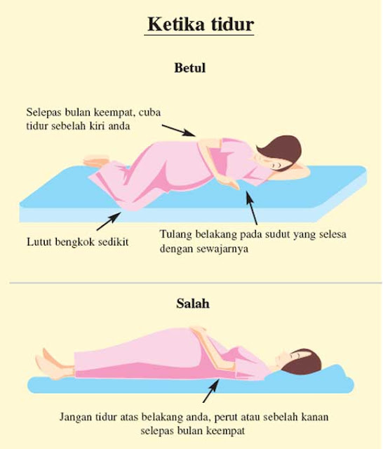 postur tidor bagi ibu hamil