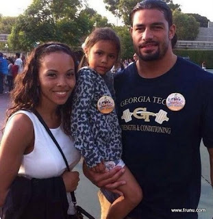 roman reigns with his wife galina and his daughter pictures