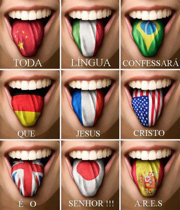 Esperançosa E toda a língua confesse que Jesus Cristo é o Senhor, para glória de Deus Pai! Esperançosa E toda a língua confesse que Jesus Cristo é o Senhor, para glória de Deus Pai!