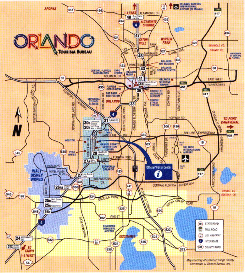 Orlando Florida Map - Free Printable Maps