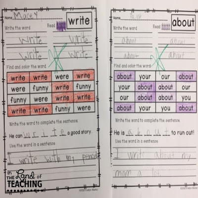One Activity You CAN do to Make Your Sight Word Practice FUN | In the