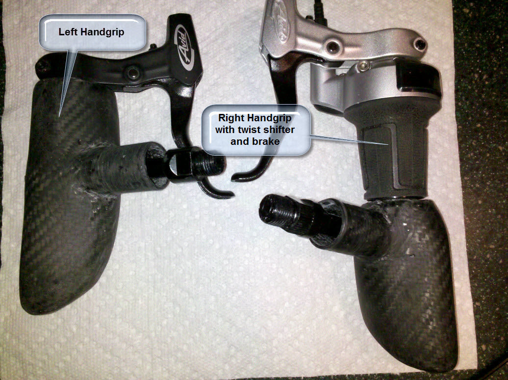 Do It Yourself Handcycle Final Handgrips (well almost)