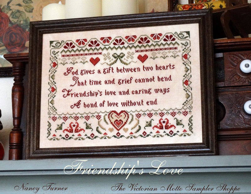 The Stitching Parlour motto sampler style counted cross stitch chart