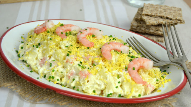 Ensaladilla de gambas o langostinos