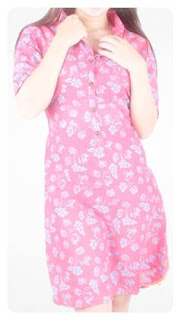 Model baju batik pink untuk wanita modern