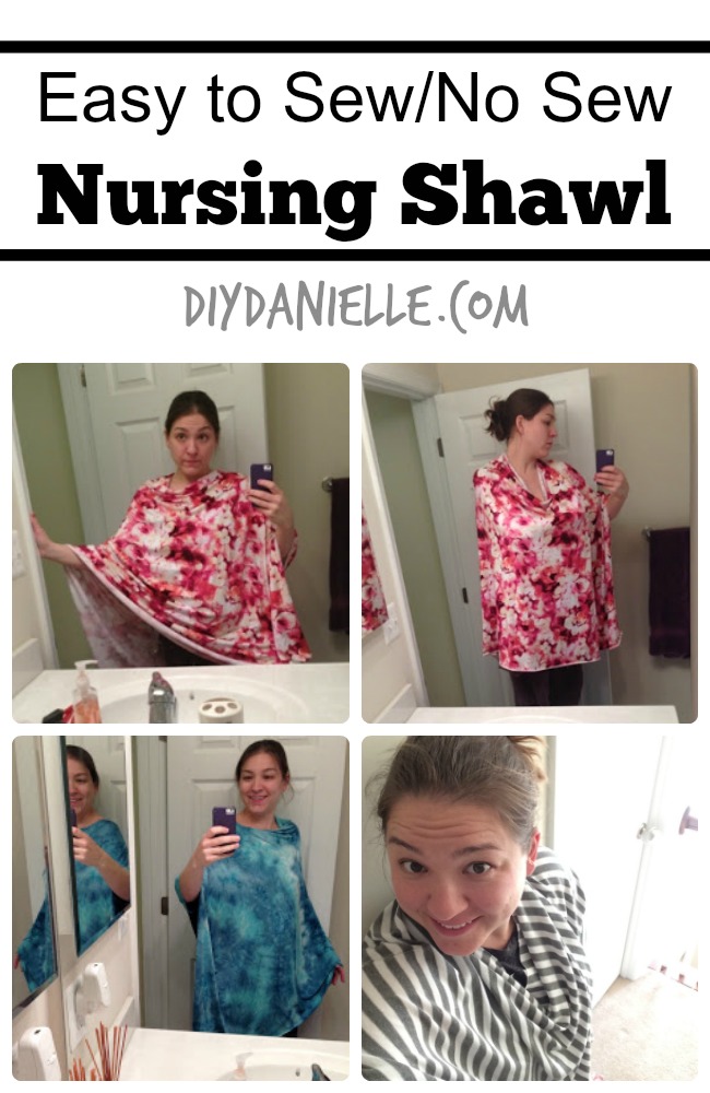 How to Make a Sew or No Sew Nursing Shawl: Quickly and Easily! How to Make a Sew or No Sew Breastfeeding Cover: Quickly and Easily!