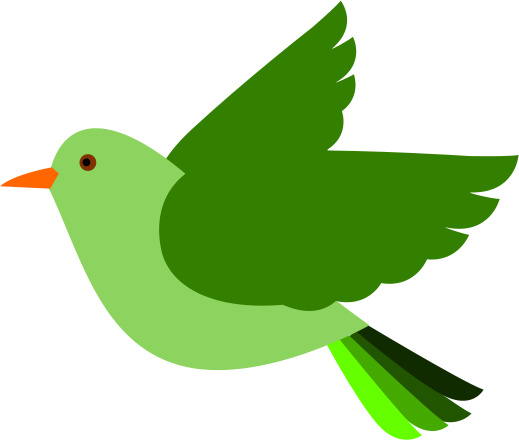 green bird clipart - photo #2