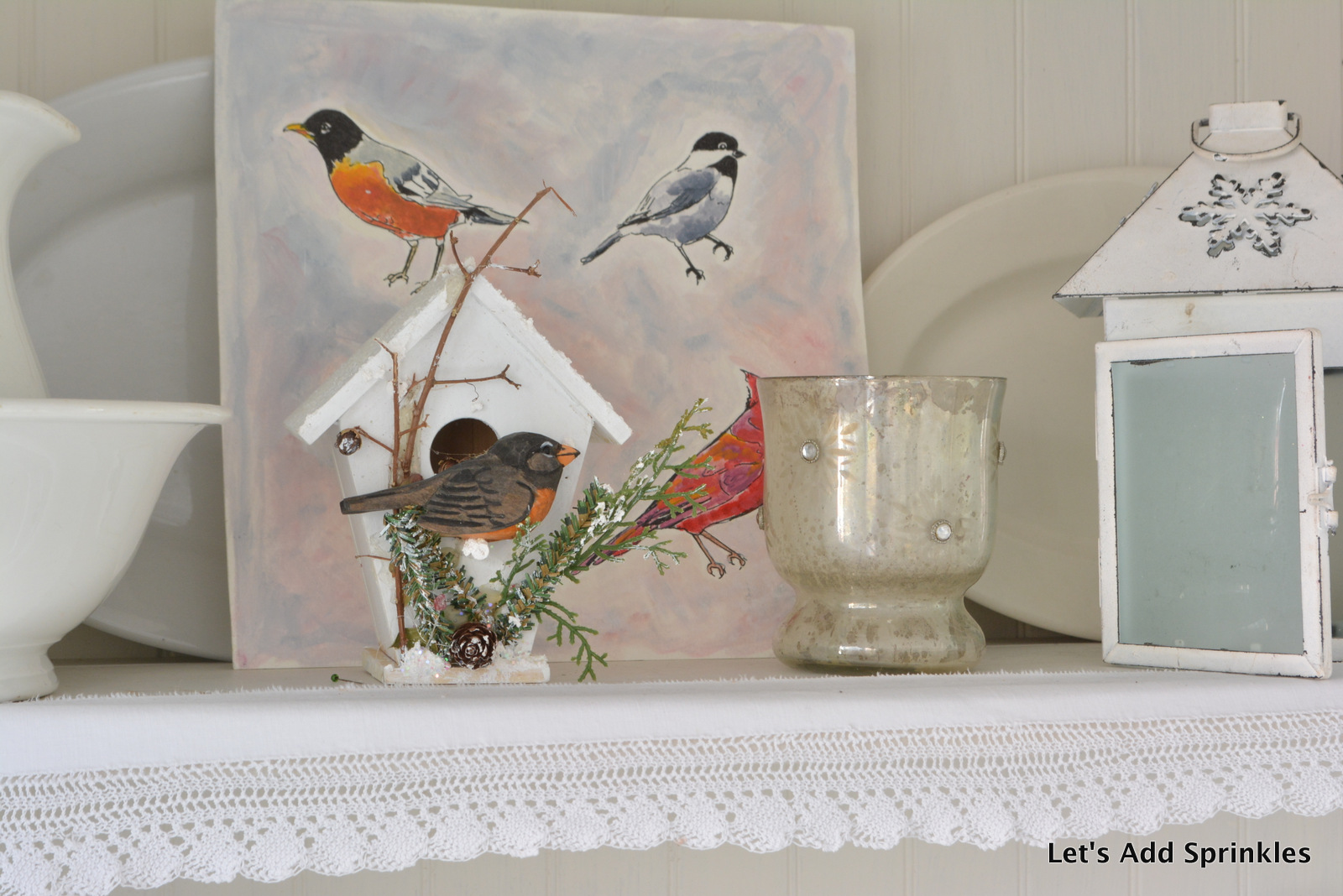 Let's Add Sprinkles Bird Decor In The Garden Room