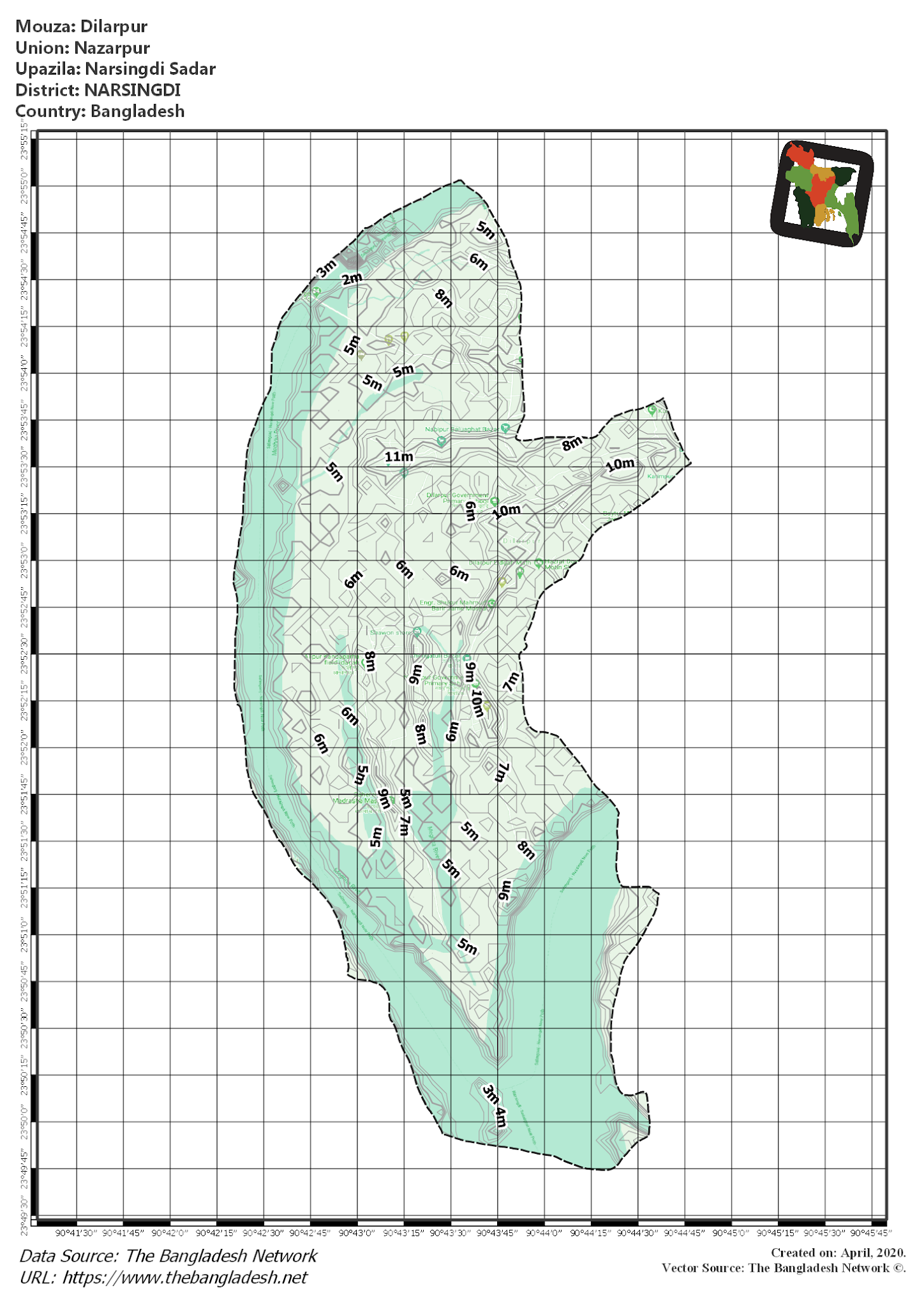 Map of Dilarpur Mouza of Narsingdi Sadar Upazila, NARSINGDI Map of Dilarpur Mouza of Narsingdi Sadar Upazila, NARSINGDI, Bangladesh.
