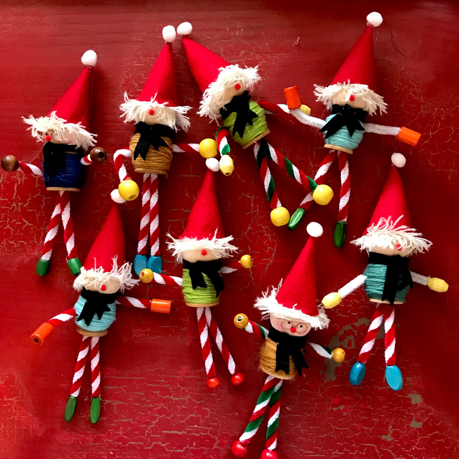 Easy Popsicle Stick Santa Hat Craft. - Loved By J