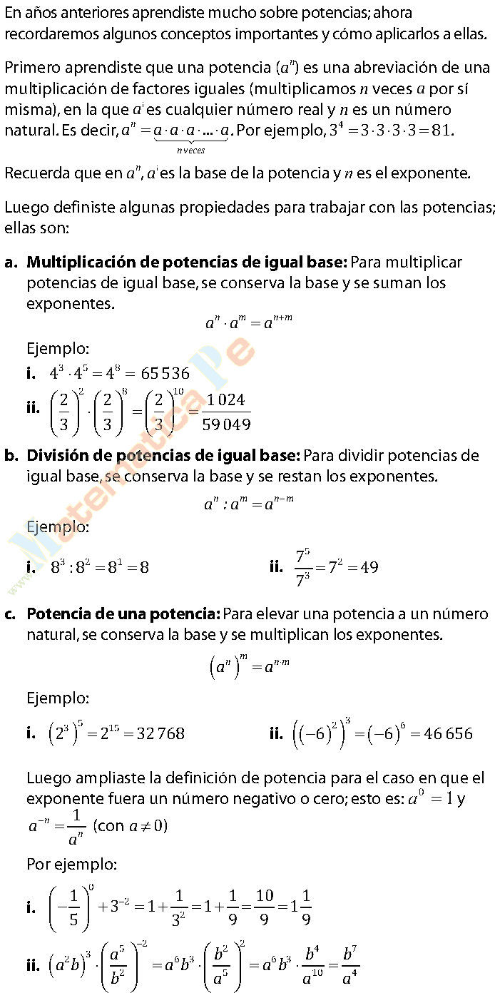RAICES Y FUNCION RAIZ CUADRADA EJERCICIOS RESUELTOS DE TERCERO DE
